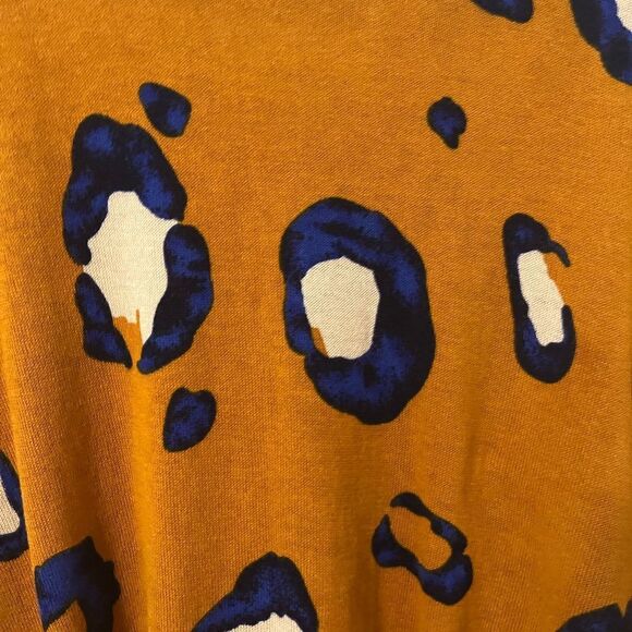 🟢Phillip Lam for Target 20th Anniversary Orange Blue Leopard Print Sweater M - Picture 6 of 7